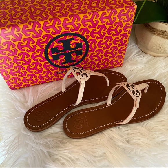 New Tory Burch gabriel leather T strap sandals - Picture 6 of 11